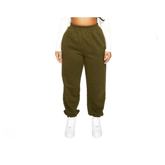 Naked Wardrobe NWOT Jogger Olive Green Size L - Picture 1 of 5